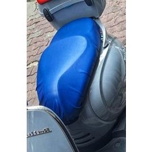 Misda Store Caro (173) Mavi Vespa Piaggio Deri Sele Kılıfı Örtüsü Brandası- ile Uyumlu
