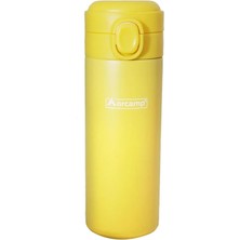 Misda Store 420 ml Termos Mug, Dayanıklı Kamp Ekipmanları, Kamp Aksesuarları, Açık Hanana Sporları, Doğa Sporları, Yürüyüş, Sırt Çantasıyla Seyahat, Kamp Mutfağı, Kamp Malzemeleri, Sarı, 420ML