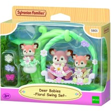 Misda Store Geyik Bebeklerin Çiçekli Salıncak Seti, Sylvanian Families