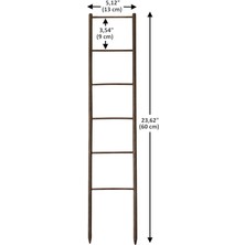 Misda Store Cosy Saksı ve Bahçe Bitkileri Ahşap Destek Merdiveni (12,5 x 60 Cm)