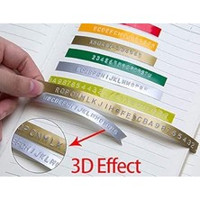 Misda Store Yazı Presi E101- Dymo (Junior-Omega) Yedek Etiket Şerit 9 mm x 3 mt (Yağ Yeşili)