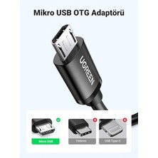 Misda Store Micro USB Otg Çevirici Adaptör, Siyah