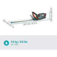 Misda Store Comfortcut 50/18V-P4A Pilli Çit Budama, Ergonomik Saplı, Darbe Korumalı, Daha Iyi Kullanım Için Azaltılmış Ağırlık, P4A 18V Pil Dahil (14730-20)