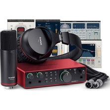 Misda Store Focusrite Scarlett 2i2 Studio (4. Nesil) USB Ses Arabirimi ve Dalgalar Müzisyenleri 2 Paketi