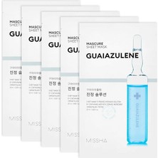 Misda Store Hassas Ciltlerin Bakımını Sağlayan Guaiazulen Içerikli Yaprak Maske Mascure Sheet Mask