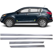 Misda Store Kia Sportage 2011-2016 Arası Için Krom Yan Kapı Koruma Çıtası 4 Kapı 4 Parça