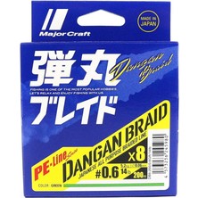 Misda Store Craft Dangan Braid Ip Db8 Pe 0.6/0.06MM/14LB/5.2KG/200 Metre Green