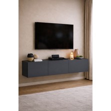 Bladimo Aren  Tv Ünitesi Tv Sehpası Düşer Kapaklı Tv Ünitesi Televizyon Sehpası 170 cm