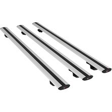 Misda Store Land Cruiser Prado (J120) 2002-2006 Arası ile Uyumlu Basıc Model Ara Atkı Tavan Barı Gri 3 Adet