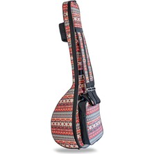 Misda Store Müzik Pandura Müzik Profesyonel Su Geçirmez 20 mm Pedli Gigbag Uzun Bağlama Saz Kılıfı Otantik