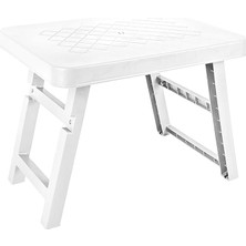 Misda Store Katlanır Kamp Masası | Portatif ve Taşınabilir Piknik, Balkon, Bahçe, Plaj ve Mangal Masası – Katlanabilir Pratik Sehpa (Beyaz, Küçük)