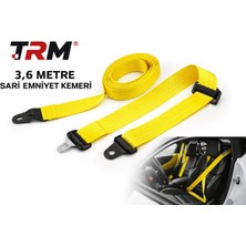 Paspro Otomotiv Trm 3,6 Metre Sarı Emniyet Kemeri – Üniversal Oto Kemer Seti
