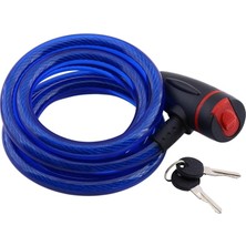 Misda Store Halat Zincir Kilit 150 cm Motosiklet Çelik Kilit Çap 12 mm Ø Hırsız Önleme Güvenlik 1 Adet