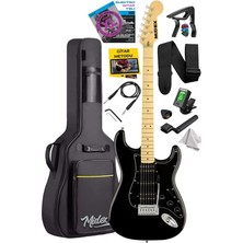 Misda Store RPH-40BK Full Black Elektro Gitar Seti Hsh Manyetik Maple Klavye Üst Kalite
