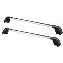 Misda Store J7 Suv (2023-2025) Için Kilitlenebilir Araca Özel Portbagaj Barları - Ara Atkı/tavan Taşıma Barları 2li Set (Gri)