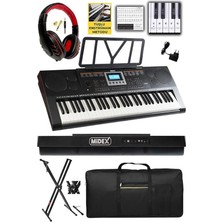 Misda Store PS-3500KS Tuş Hassasiyetli 61 Tuşlu Org (Stand Çanta Kulaklık Notalık Adaptör)