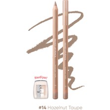 Clio Kremsi Formüle Sahip Dudak Kalemi ve Kalemtıraş Seti Clıo Velvet Lip Pencil Set 14 Hazelnut Taupe