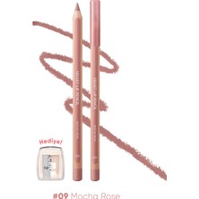 Clio Kremsi Formüle Sahip Dudak Kalemi ve Kalemtıraş Seti Clıo Velvet Lip Pencil Set 09 Mocha Rose