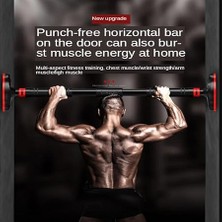 Misda Store Nesil 94-125CM Koridor Kapı Barfiksi Barfix Aleti Çubuğu Çekme Barı Demiri Barvidasız Ayarlanabilir Kapı Barı - Barfiks Çubuğu, Koridor Barfiksi ve Ev Egzersiz Spor Aleti