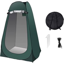 Leaf Shop Pop Up Tuvalet Çadır Duş Gizlilik Çadırı Taşınabilir Değişen Soyunma Çadırları Odası Güneşlik Açık Sırt Çantası Barınak Kanopisi (Yeşil 120X120X190CM)