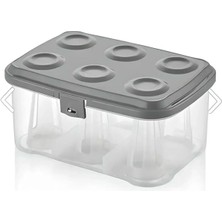 Leaf Shop 6 Lı Çay Bardağı Taşıma ve Saklama Kutusu Piknik Tipi Bardak Kırılma Önleyici