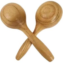 Misda Store Orf-Sp-25 Örf Aletleri Gerçek Ağaç Marakas Kaliteli Maracas 2 Adet (Çift)