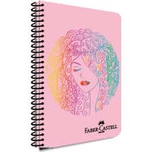 Misda Store Yüz Tasarımlı Spiralli Defter, A4, 120 Yaprak, 70G Kağıt, Çizgili, Dayanıklı Kapak, Kolay Açılan Spiral Cilt, Asorti Renkler