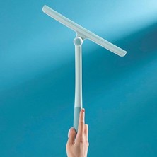 Leaf Shop 360 Derece Döner Başlıklı Cam Sil Çok Amaçlı Pratik Cam Ayna Fayans Silme Aparatı