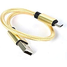 Misda Store cm Halat Micro USB Kablo Gold