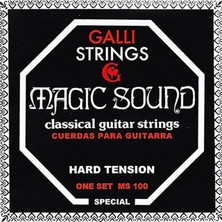 Leaf Shop MS-100 Klasik Gitar Teli Hard Tension, Galli Strings Tel