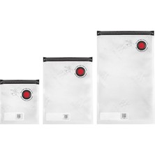 Leaf Shop Fresh & Save Vakumlu Torba Seti, Boyut S/m/l, 10 Parça, Plastik