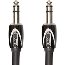 Leaf Shop Black-Serisi Stereo Bağlantı Kablosu – 6,3 mm -Trs Jak, Uzunluk: 1 M – Rcc-3-Trtr