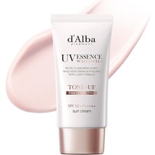 Leaf Shop Piedmont | Italyan Beyaz Trüf Waterfull Tone-Up Sunscreen, Saf ve Vegan Hibrit Pembe Renkli Nemlendirici Krem, Parlak ve Açıcı Güneş Koruması