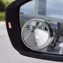 Leaf Shop Çerçeveli Gerçek Cam Kör Nokta Aynası 360 Derece Hareketli 3m Yapıştırıcılı Park Yardımcısı 2 Adet