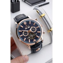 Reward Italyan Bileklik Hediyeli Deri Kordon Otomatik Mekanizma 5 Atm Erkek Kol Saati W.147667.6