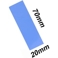 Leaf Shop Plus Primex PX-PAD01 7x2 cm 1mm 3.4gr Yüksek Iletken Termal Pad, Mavi Thermal Pad (M2 Ssd, Chipset, Cep Telefonu, Notebook, Ps4,ps5 Uyumlu)