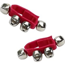 Leaf Shop ORF-PLT-04RD Örf Aletleri Ritim Seti Bilek Zili Kırmızı (1 Çift)