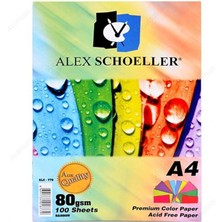 Misda Store Schoeller A.FTK.KGT.450.01 A4 100'LÜ Fotokopi Kağıdı Karışık Renkli - 779