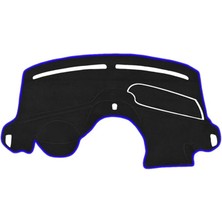 Leaf Shop Torpido Koruma Halısı Siyah Kenar Renk Mavi Ford Courier Ekransız 2013-2020 ile Uyumlu