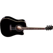 Leaf Shop AD880CEBK Elektro Akustik Gitar - Siyah