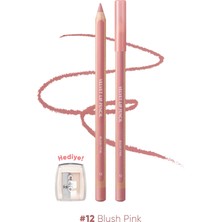 Clio Kremsi Formüle Sahip Dudak Kalemi ve Kalemtıraş Seti Clıo Velvet Lip Pencil Set 12 Blush Pink