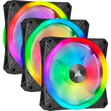 Leaf Shop Ql Serisi, Icue QL120 Rgb, 120MM, Pwm, Lighting Node Core Rgb Kontrolcü Dahil, Rgb Fan, 3'lü Paket (CO-9050098-WW)
