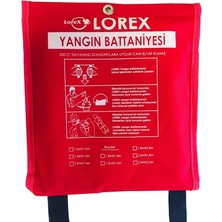 Leaf Shop LR-FB1010C Çantalı Yangın Battaniyesi 100CM x 100CM (2)