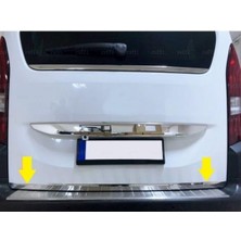 Leaf Shop Oto Aksesuar Krom Bagaj Alt Çıtası 2018 Üzeri Paslanmaz Çelik Citroen Berlingo ile Uyumlu