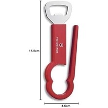 Leaf Shop Pet Şişe Açacağı, Paslanmaz, Paslanmaz Çelik, Kırmızı