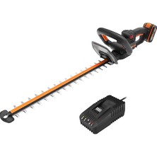 Leaf Shop WG263E 20VOLT 4.0AH. Li-Ion Tek Akülü 57CM Profesyonel Çit Budama