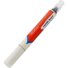 Misda Store Oto Rötuş Kalemi 5 ml Kaporta Tampon Çizik Giderici Fırça Metalik Beyaz Renk Boya Kalemi
