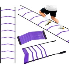 Misda Store 6 Metre Antrenman Merdiveni 13 Çubuklu Ayarlanabilir Dayanıklı Esnek Idman Merdiveni Futbol Için Eğitim Merdiveni