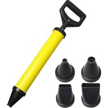 Leaf Shop Harç Püskürtücü, Harç Tabancası, Derz Şırıngası Için Derz Tabancası, 4 Başlıklı El Harcı Pompası, Kiremit Uçları ve Fayanslar Için Harç Püskürtücü Kiti