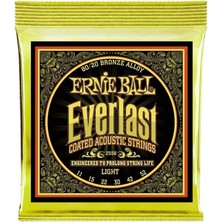 Misda Store Ball Everlast Hafif Kaplamalı 80/20 Bronz Akustik Gitar Telleri, Ölçü 11-52